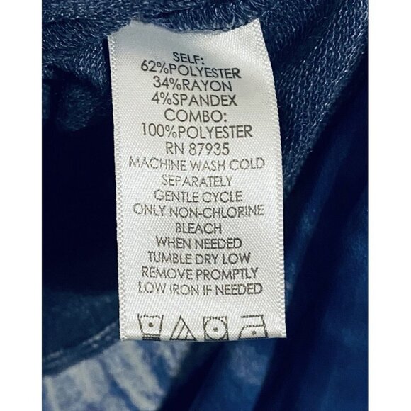 LOGO Lounge Lori Goldstein Womens Medium Ombre Chiffon Hem French Terry A269665 - Picture 6 of 8